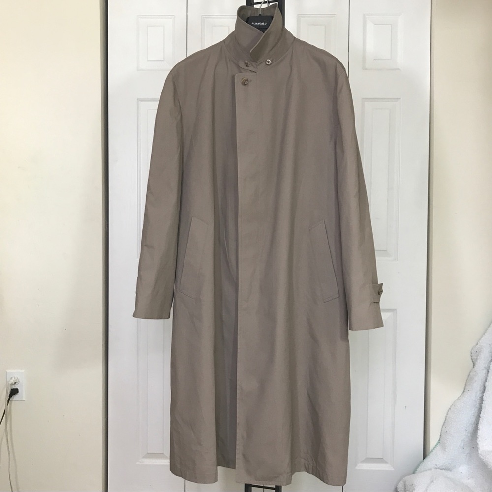 London fog 46 reg khaki tan trench coat
